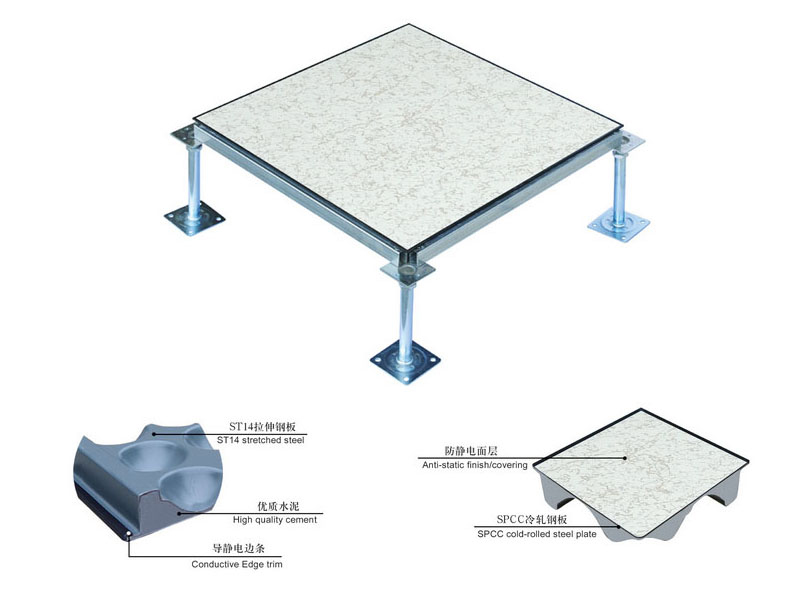 全钢有边防静电活动地板